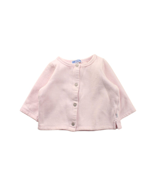 A Pink Cardigans from Jacadi in size 3-6M for girl. (Front View)