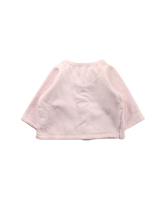 A Pink Cardigans from Jacadi in size 3-6M for girl. (Back View)