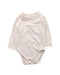 A White Long Sleeve Bodysuits from Jacadi in size 6-12M for girl. (Front View)