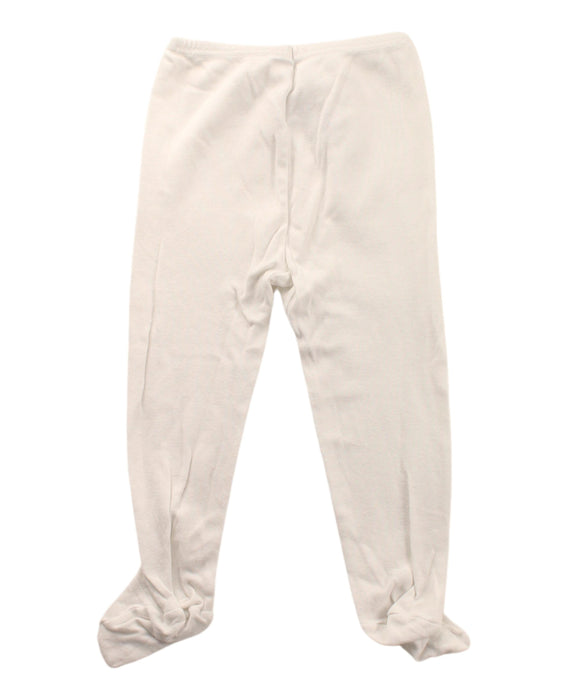 A White Sweatpants from Petit Bateau in size 6-12M for girl. (Back View)