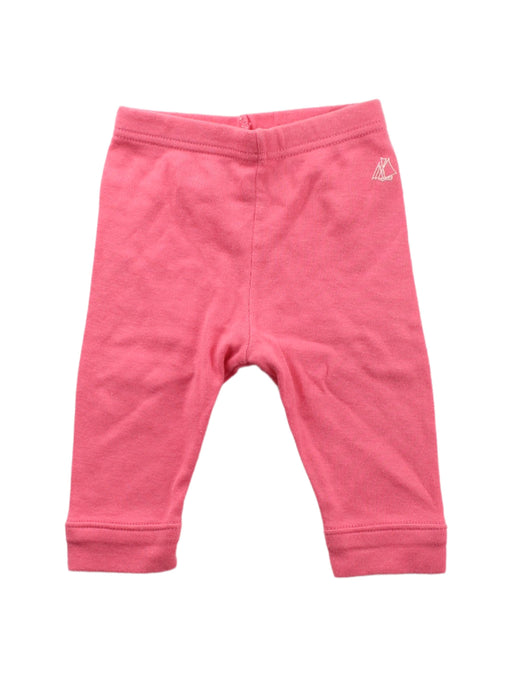 A Pink Sweatpants from Petit Bateau in size 0-3M for girl. (Front View)