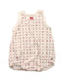 A White Sleeveless Rompers from Petit Bateau in size 3-6M for girl. (Front View)