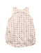 A White Sleeveless Rompers from Petit Bateau in size 3-6M for girl. (Back View)