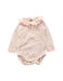 A White Long Sleeve Bodysuits from Petit Bateau in size 3-6M for girl. (Front View)