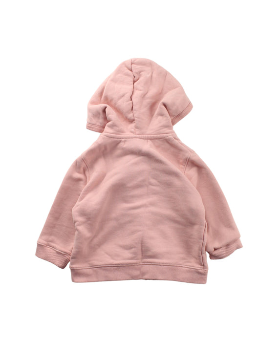 A Pink Zippered Sweatshirts from Bonpoint in size 6-12M for girl. (Back View)