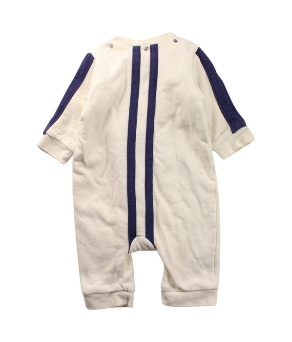 A Blue Long Sleeve Jumpsuits from Chickeeduck in size 12-18M for boy. (Back View)