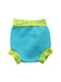 A Blue Swim Diapers from Splash About in size 3-6M for neutral. (Back View)