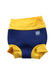 A Blue Swim Diapers from Splash About in size 3-6M for boy. (Front View)