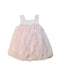 A Pink Sleeveless Dresses from Kingkow in size 18-24M for girl. (Front View)