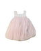 A Pink Sleeveless Dresses from Kingkow in size 18-24M for girl. (Back View)