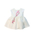 A White Sleeveless Dresses from Pippa & Julie in size 6-12M for girl. (Front View)