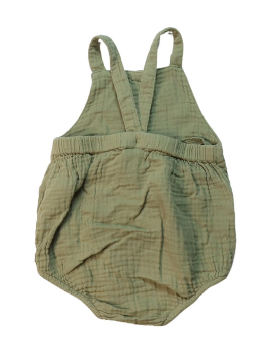 A Green Sleeveless Bodysuits from Seed in size 3-6M for girl. (Back View)