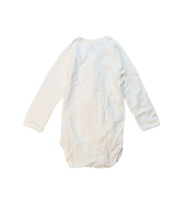 A White Long Sleeve Bodysuits from Petit Bateau in size 6-12M for neutral. (Back View)