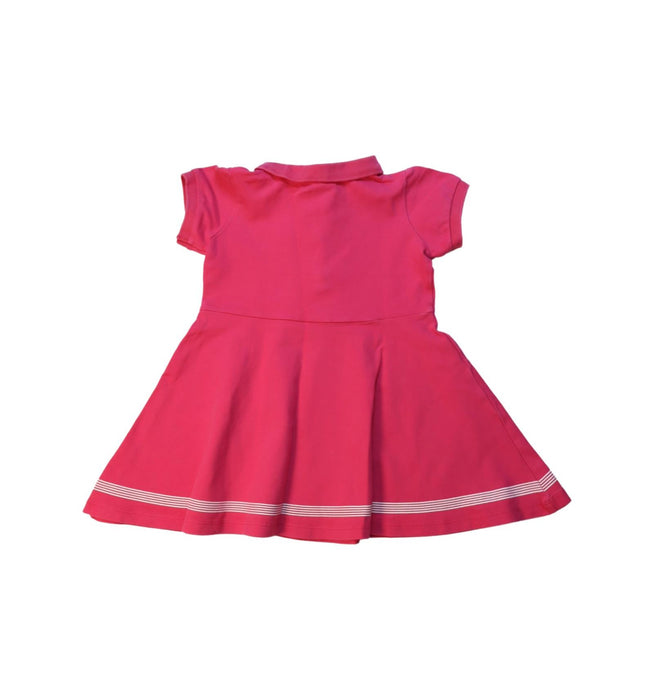 A Pink Short Sleeve Dresses from Jacadi in size 3T for girl. (Back View)