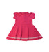 A Pink Short Sleeve Dresses from Jacadi in size 3T for girl. (Back View)