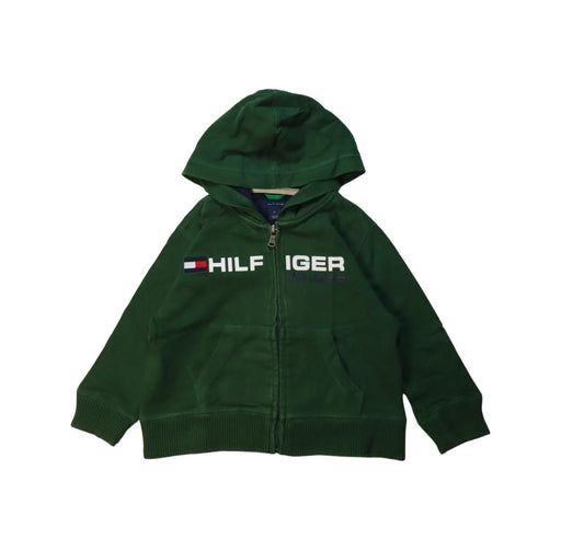 A Green Lightweight Jackets from Tommy Hilfiger in size 2T for boy. (Front View)