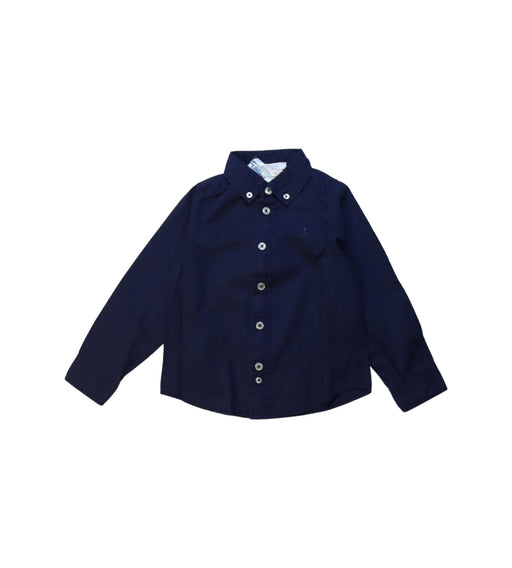 A Navy Long Sleeve Shirts from Jacadi in size 2T for boy. (Front View)
