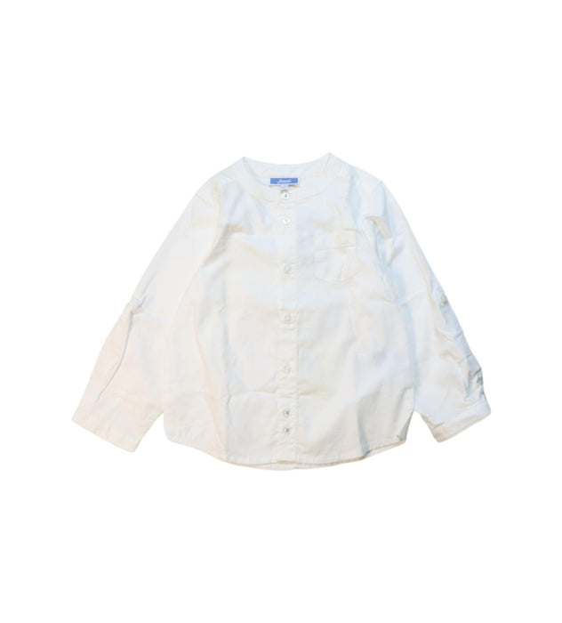 A White Long Sleeve Shirts from Jacadi in size 18-24M for boy. (Front View)