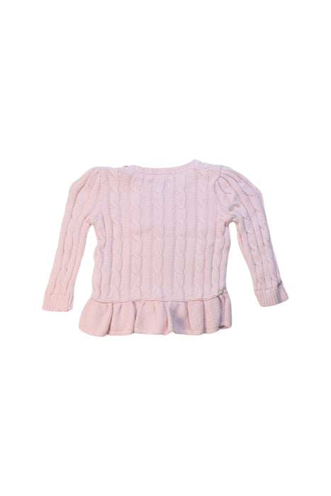 A Pink Knit Sweaters from Ralph Lauren in size 12-18M for girl. (Back View)