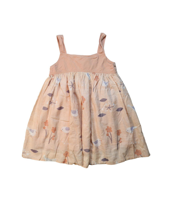 A Multicolour Sleeveless Dresses from Mimi Mono in size 7Y for girl. (Front View)