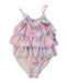 A Multicolour Swimsuits from Minihaha in size 6T for girl. (Front View)