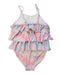 A Multicolour Swimsuits from Minihaha in size 6T for girl. (Back View)