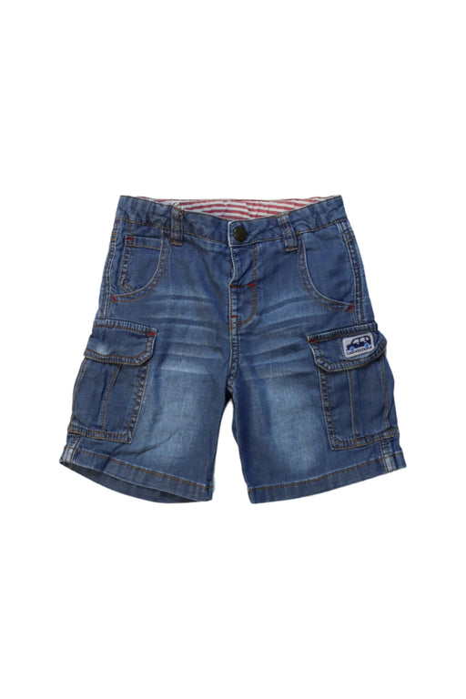 A Blue Shorts from Chickeeduck in size 2T for boy. (Front View)