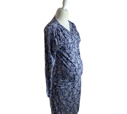 A Blue Long Sleeve Dresses from Mayarya in size S for maternity. (Front View)