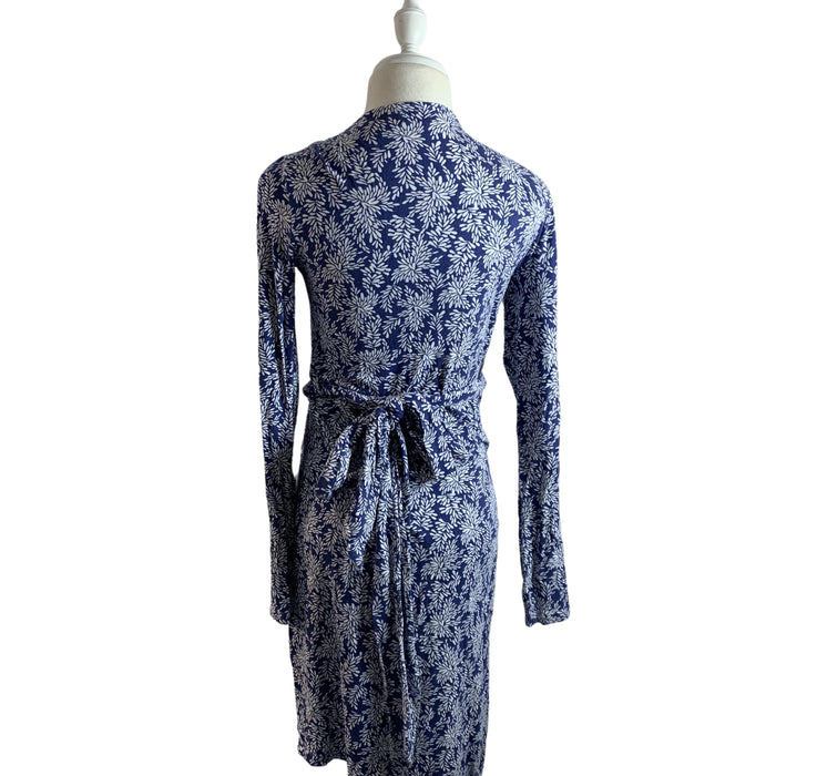 A Blue Long Sleeve Dresses from Mayarya in size S for maternity. (Back View)