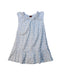 A Blue Sleeveless Dresses from Tea in size 2T for girl. (Front View)