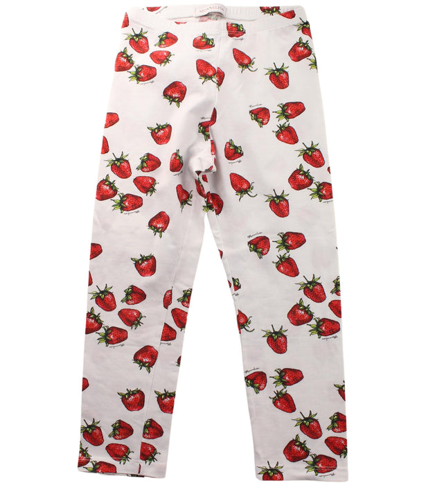 A Red Leggings from Monnalisa in size 8Y for girl. (Front View)