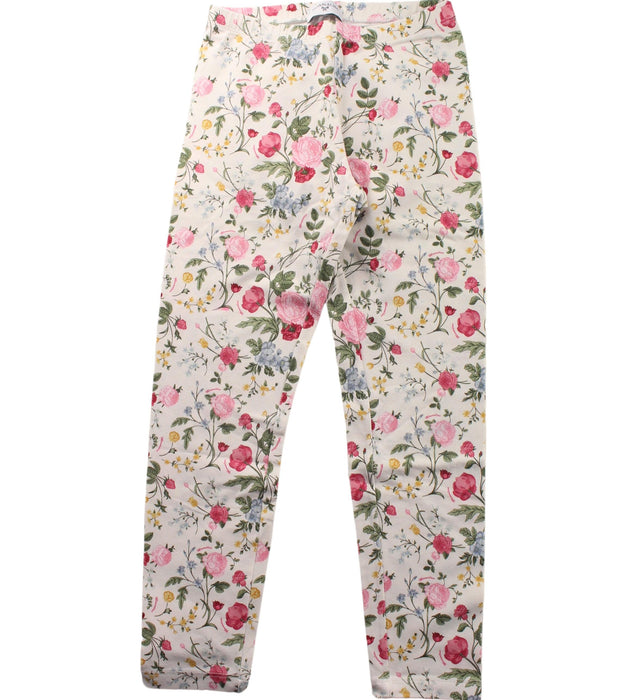 A White Leggings from Monnalisa in size 8Y for girl. (Front View)
