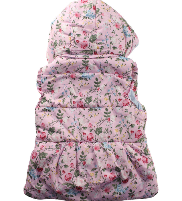 A Pink Outerwear Vests from Monnalisa in size 6T for girl. (Back View)