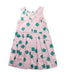 A Green Sleeveless Dresses from Jacadi in size 4T for girl. (Back View)