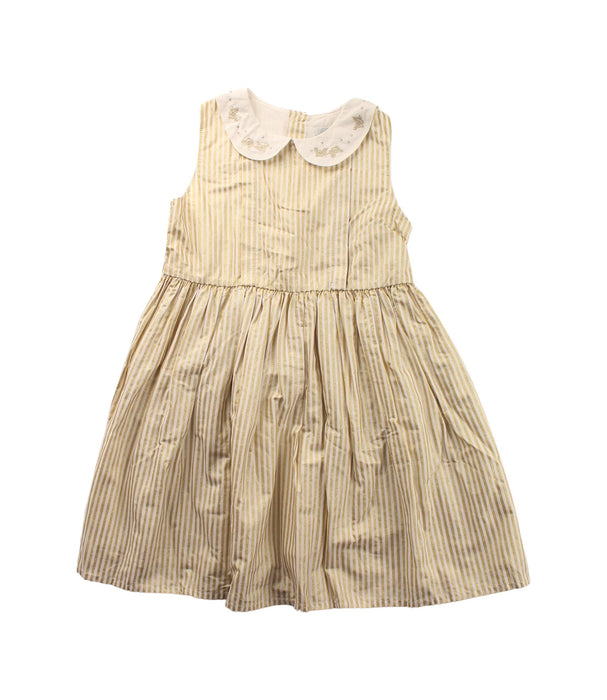 A Gold Sleeveless Dresses from Mamas & Papas in size 2T for girl. (Front View)