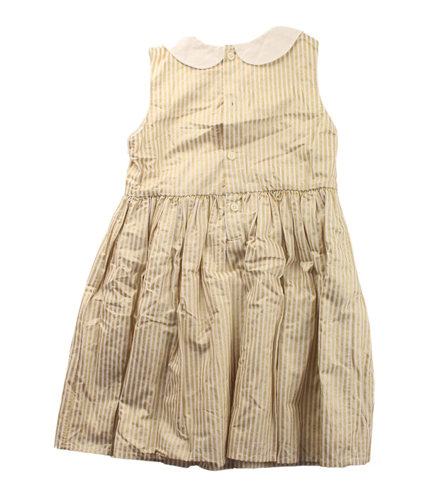 A Gold Sleeveless Dresses from Mamas & Papas in size 2T for girl. (Back View)