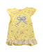 A Yellow Short Sleeve Dresses from Miki House in size 4T for girl. (Front View)