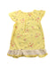 A Yellow Short Sleeve Dresses from Miki House in size 4T for girl. (Back View)