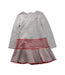 A Grey Long Sleeve Dresses from I Pinco Pallino in size 4T for girl. (Front View)