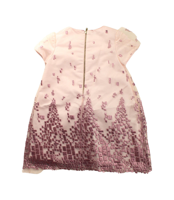 A Pink Short Sleeve Dresses from I Pinco Pallino in size 4T for girl. (Back View)