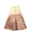 A Gold Sleeveless Dresses from I Pinco Pallino in size 4T for girl. (Back View)