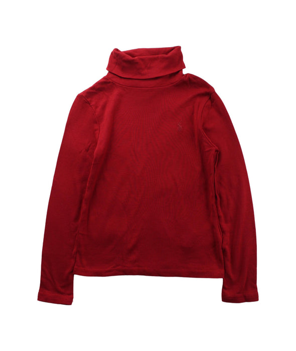 A Red Long Sleeve Tops from Polo Ralph Lauren in size 5T for neutral. (Front View)