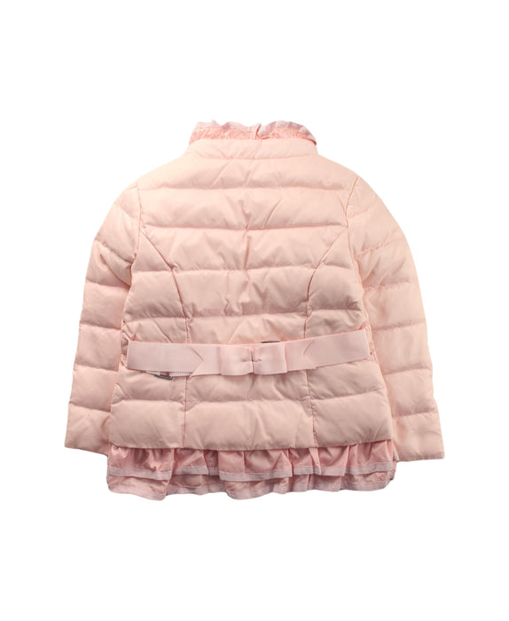 A Pink Puffer/Quilted Jackets from Nicholas & Bears in size 3T for girl. (Back View)