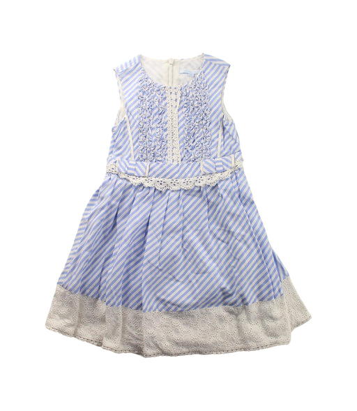 A Blue Sleeveless Dresses from Nicholas & Bears in size 2T for girl. (Front View)