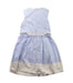 A Blue Sleeveless Dresses from Nicholas & Bears in size 2T for girl. (Back View)