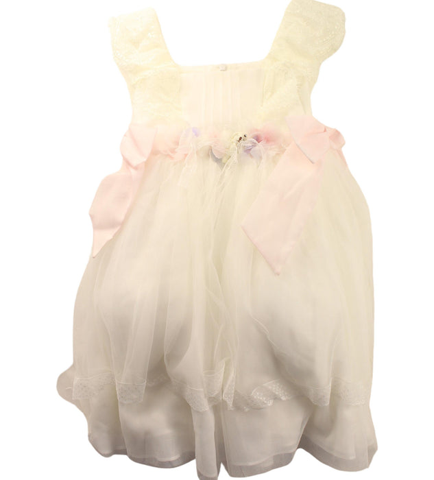 A White Sleeveless Dresses from Nicholas & Bears in size 3T for girl. (Front View)