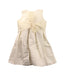 A White Sleeveless Dresses from I Pinco Pallino in size 4T for girl. (Back View)