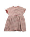 A Red Short Sleeve Dresses from Petit Bateau in size 12-18M for girl. (Back View)