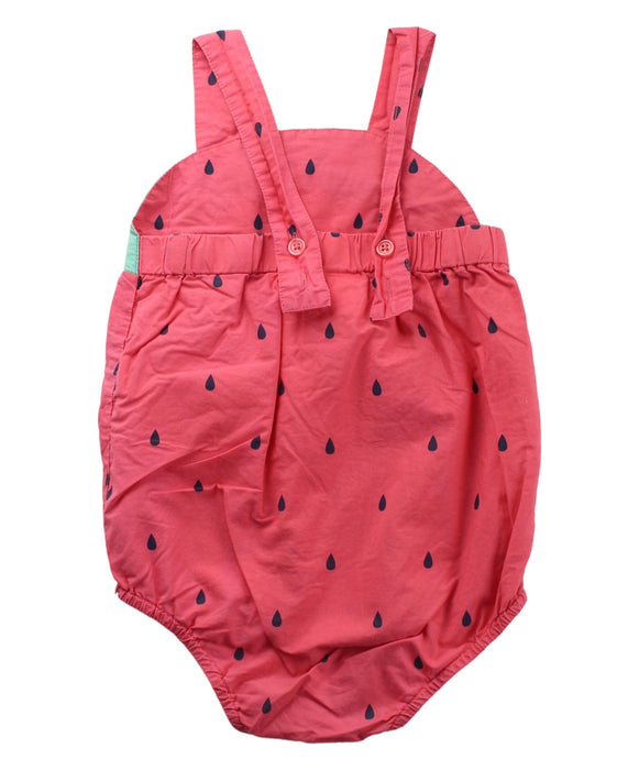 A Red Sleeveless Bodysuits from Seed in size 6-12M for girl. (Back View)