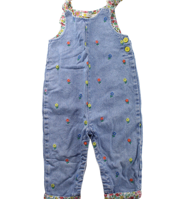 A Blue Long Overalls from Boden in size 6-12M for girl. (Front View)